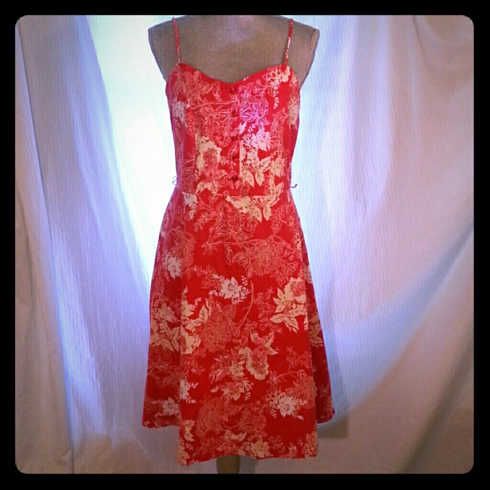 Torrid Red and white floral sundress